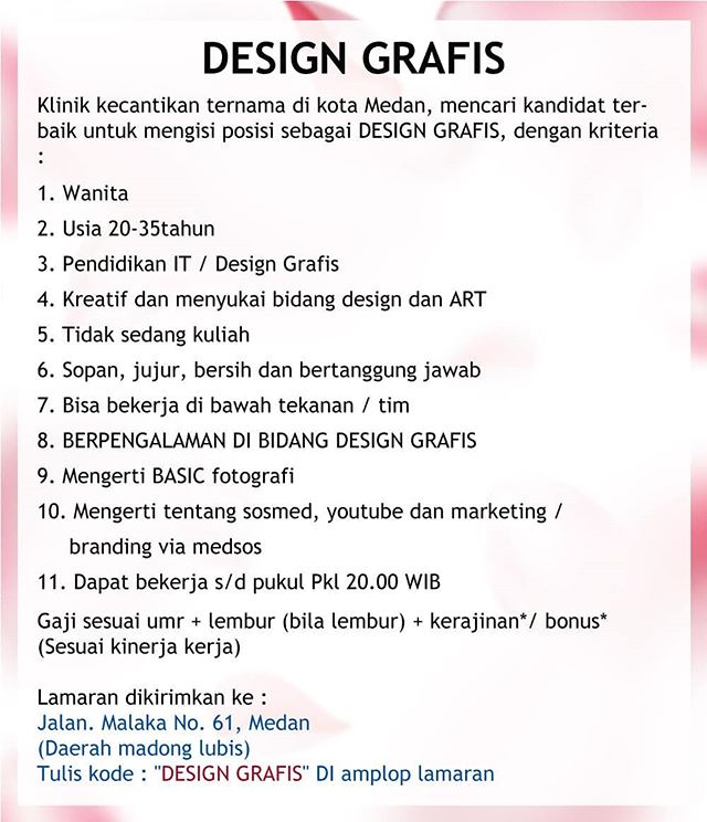 Lowongan Kerja Sebagai Design Grafis