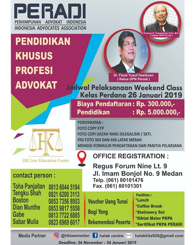 PKPA oleh HK LAW Education Center Angkatan Ke VII