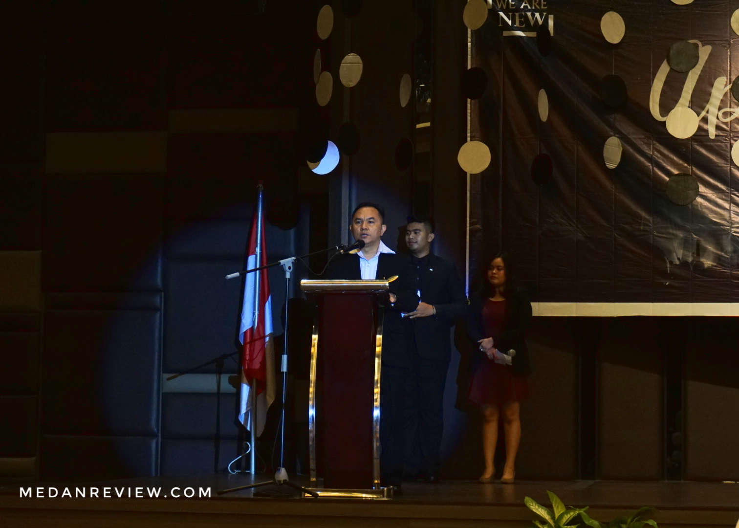 Kata Sambutan oleh Bapak Riswan Surbakti (General Manager LePolonia Hotel)