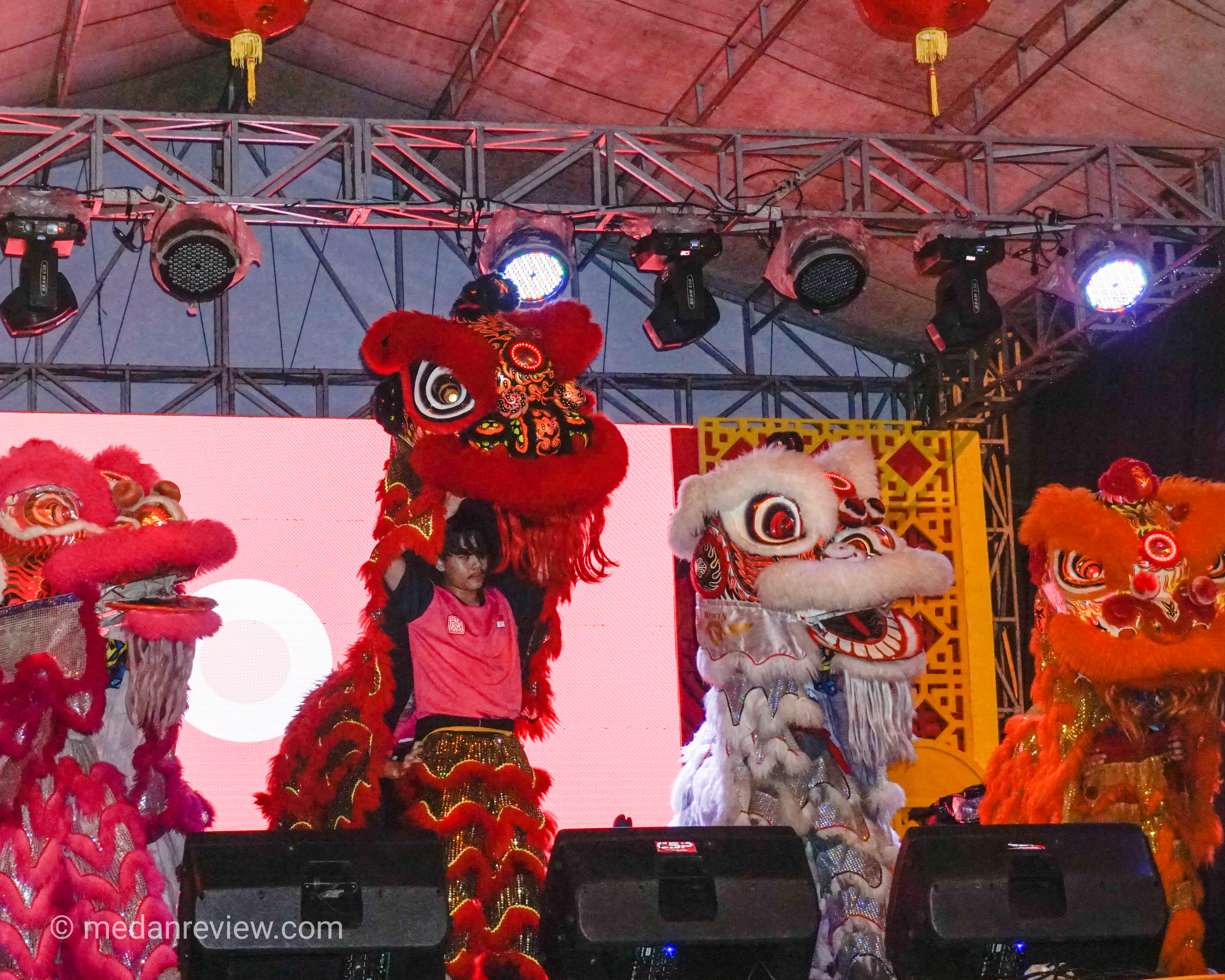 Atraksi Barongsai di Imlek Fair CBD Polonia 2019