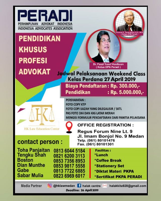 PKPA HK LAW Education Center angkatan ke VIII